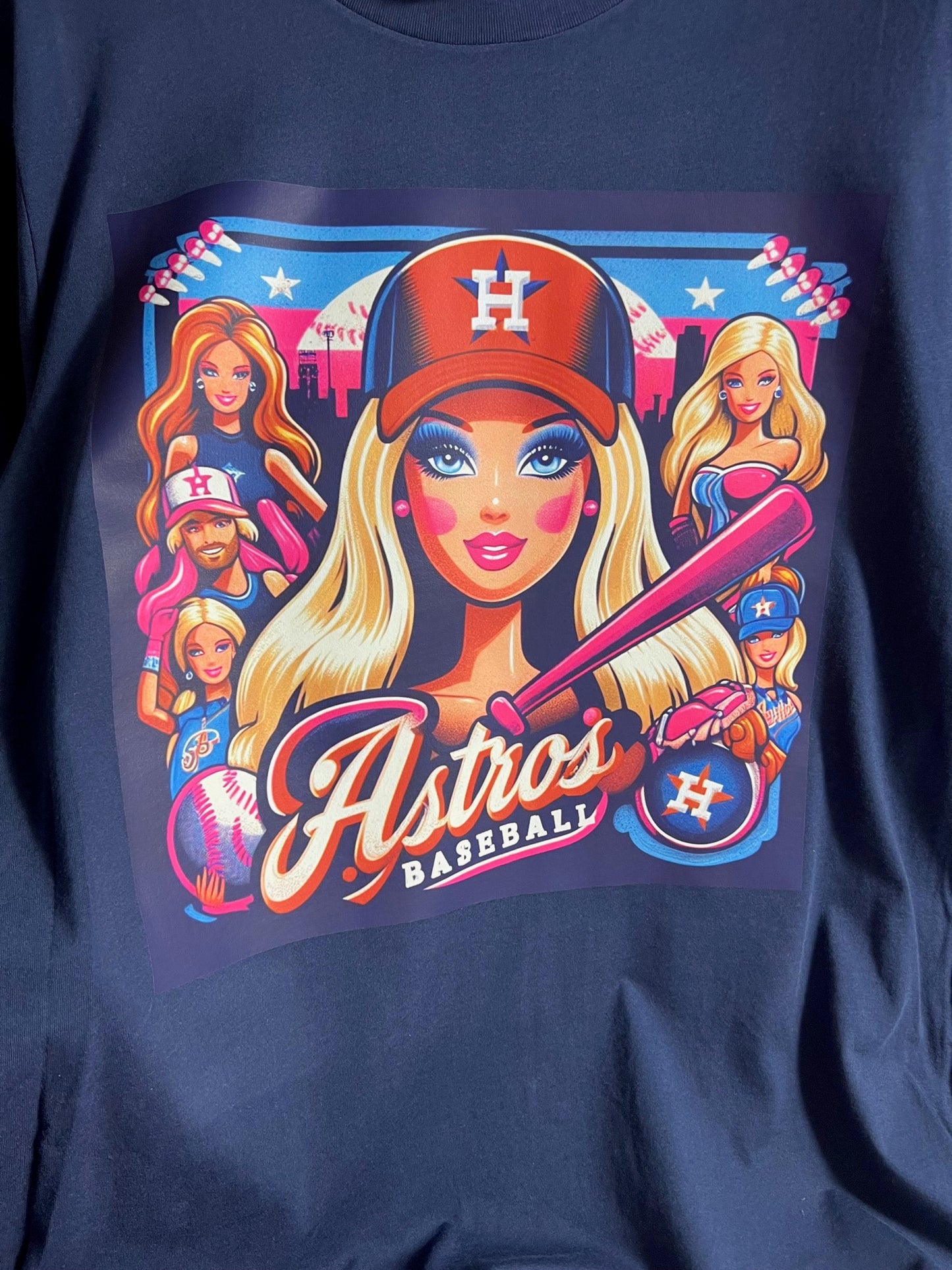 Custom Barbie-Astros Inspired Tee